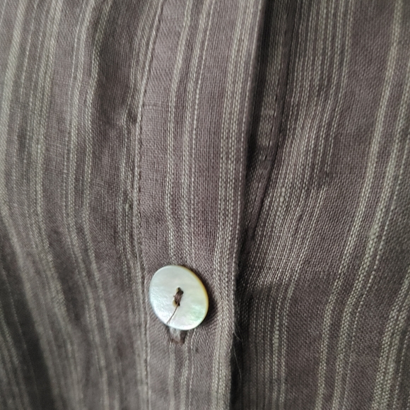 Women's Chalet Linen Shirt Tunic | Size L - Picture 8 of 8